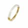 14K Gold Over Brass Clear Ridge Acrylic Hinge Bangle