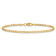 10k Yellow Gold 2.2mm Flat Beveled Curb Link Bracelet