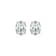 Oval Moissanite Platineve Stud Earrings 4.20ctw DEW