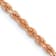 14k Rose Gold 2mm Solid Diamond-Cut Rope 16 Inch Chain