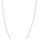 Rhodium Over 18K White Gold 0.7mm Solid Box 18 Inch Chain