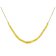 Yellow Sapphire Rondelle Beaded Necklace In 18K Gold Over Sterling Silver