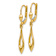 14k Yellow Gold Polished Dangle Earrings