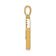 14K Yellow Gold Diamond Letter N Initial Pendant