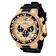 Invicta Pro Diver 52mm Gold, Black Dial Silicone Band Quartz Watch