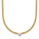 14K Yellow Gold with White Rhodium Diamond Curb 18 Inch Necklace
