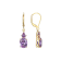 Lab Created Alexandrite Sapphire 18k Yellow Gold Over Silver June
Birthstone Earrings 3.89ctw