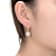 CZ Halo Drop Earrings In 14K Gold Over Sterling Silver