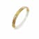14K Gold Over Brass Clear Ridge Acrylic Hinge Bangle