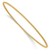 14k Yellow Gold 1.5mm Textured Slip-on Bangle Bracelet