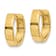 14k Yellow Gold 3/8" Round Hinged Hoop Earrings