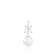 White Cultured Freshwater Pearl and Diamond 14K White Gold Pendant 7-7.5mm
