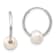 Rhodium Over 10k White Gold 5-6mm White Freshwater Cultured Pearl
9/16" Endless Hoop Earrings