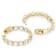 CZ Inside-Out Hoop Earrings In 14K Gold Over Brass 9.25ctw