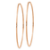 14k Rose Gold Polished 2 3/8" Endless Hoop Earrings