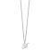Rhodium Over Sterling Silver Letter A Initial Necklace