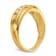 14K Yellow Gold Lab Grown Diamond SI1/SI2, G H I, Men's Band