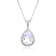 White Topaz Sterling Silver Pendant with Chain 4.22ctw