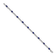 Rhodium Over 14k White Gold Diamond and Sapphire Bracelet