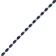 11.40ctw Sapphire and Diamond Bracelet set in 14k White Gold