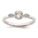 Rhodium Over 14K Gold Petite Rope Edge Cushion Diamond Ring 0.24ctw