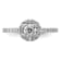 Rhodium Over 14K White Gold Eternal Promise Lab Grown Diamond Halo
Complete Ring 0.748ctw