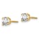 14K Yellow Gold Lab Grown Diamond 3/4ctw Certified VS/SI GH Screw Back 4
Prong Earrings