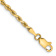 14k Yellow Gold 2.75mm Diamond-Cut Quadruple Rope Link Bracelet
