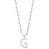 Rhodium Over Sterling Silver 3-5.5mm Freshwater Cultured Pearl LETTER G
18-inch Necklace