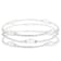 3 Elastic Freshwater Pearl Bracelets In White