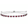 Rhodolite Bolo Bracelet In Sterling Silver 4.20ctw
