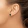 14K Yellow Gold Bezel Onyx Earrings
