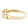 White Lab-Grown Diamond 14k Yellow Gold 5-Stone Band Ring 1.00ctw