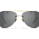 Chanel Gold Tone Aviator Frame / Gray Lenses Sunglasses