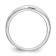 Rhodium Over 14K White Gold Diamond Trio Ladies Wedding Band 0.10ctw