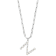 Rhodium Over Sterling Silver 3-5.5mm Freshwater Cultured Pearl LETTER N
18-inch Necklace
