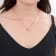 Round White Topaz 14K Rose Gold Over Sterling Silver Pendant with Chain