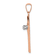 14k Rose Gold and Rhodium Over 14k Rose Gold Cross Pendant with Diamond
