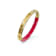 14K Gold Over Brass Pink Flamingo Ridge Acrylic Hinge Bangle