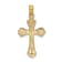 14k Yellow Gold Polished Cross Pendant