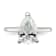 Rhodium Over 14K White Gold 3 1/2 ct. G H I True Light Pear Moissanite
Solitaire Ring