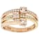 Morganite Two-Tone Ring In 18K Yellow And Rose Gold Over Sterling Silver 0.89ctw
