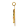 14k Yellow Gold Textured Cubic Zirconia TREE OF LIFE Pendant