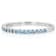 Aquamarine Band Ring In Sterling Silver