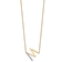14k Yellow Gold and Rhodium Over 14k Yellow Gold Sideways Diamond
Initial M Pendant 18 Inch Necklace