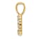 14K Yellow Gold Diamond Number 9 Pendant