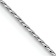 Rhodium Over 14k White Gold 0.7mm Solid Round Parisian Wheat 16 Inch Chain