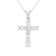 1.50ctw Diamond Cross Pendant in 14k White Gold