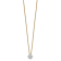 14K Yellow Gold 3/4 ct. 6.0mm Round G H I True Light Moissanite
Solitaire Pendant with Chain