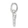 Sterling Silver Letter V with Enamel Pendant